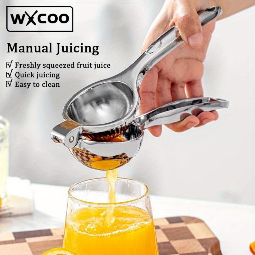 Bestselling Stainless Steel Manual Juicer - Perfect for Juicing Lemons and Oranges, Essential Kitchen Tool, Size: 19.99cm x 5.0cm