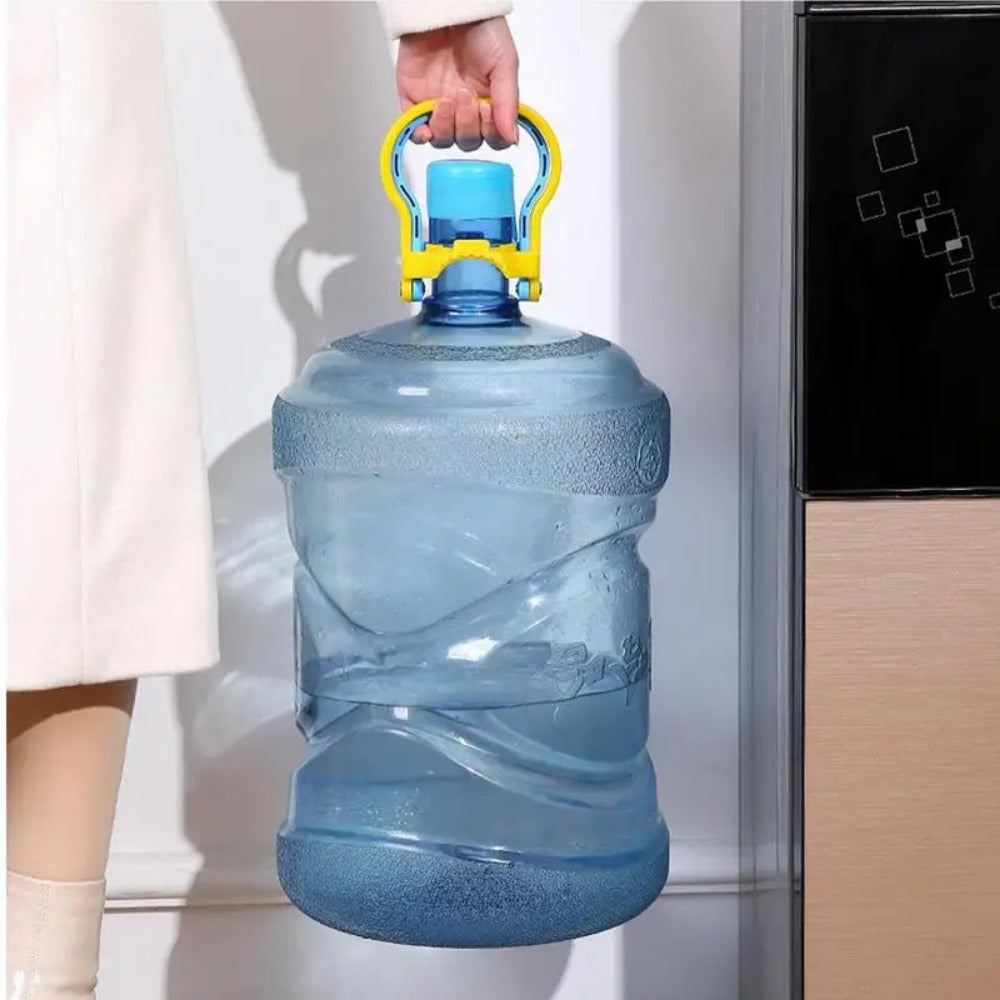 1PC Portable Water Jug Transport Holder Tool with Wheels, featuring a Durable Non-Electric Pail Lifting Handle Device and Energy-Saving Bucket Carrier for Effortless Carrying - Holds 18.93 Liters of water