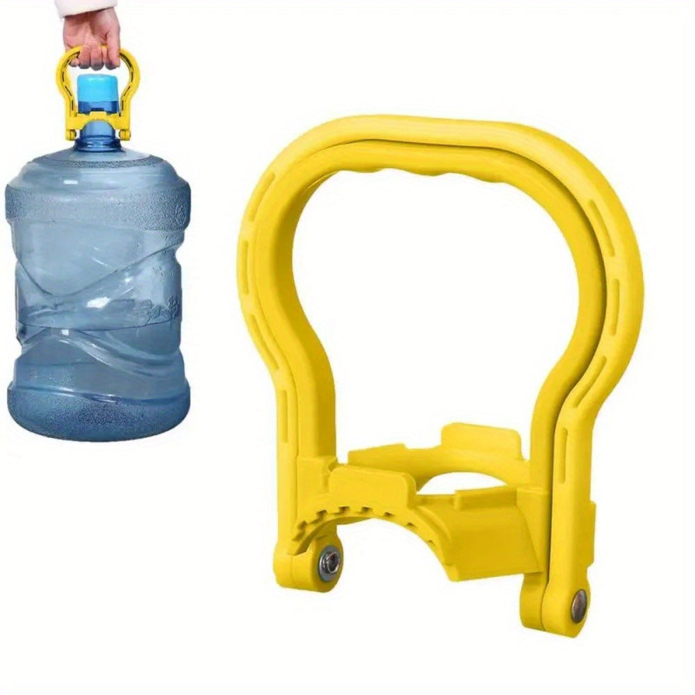 1PC Portable Water Jug Transport Holder Tool with Wheels, featuring a Durable Non-Electric Pail Lifting Handle Device and Energy-Saving Bucket Carrier for Effortless Carrying - Holds 18.93 Liters of water