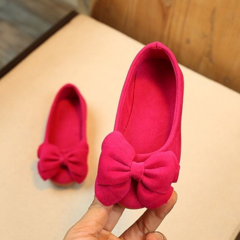 Stylish Bowknot Slip On Flats for Girls, Lightweight and Breathable, Perfect for Parties, Weddings, and School Performances