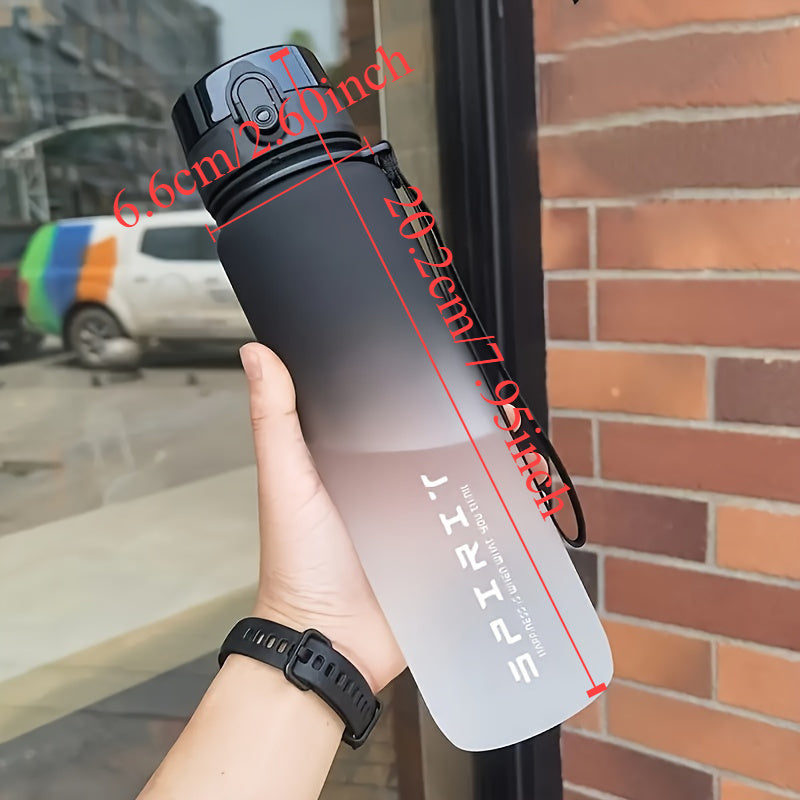 Large capacity, durable PC plastic water bottle perfect for outdoor sports.