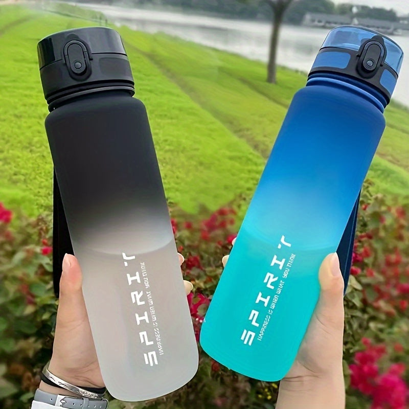 Large capacity, durable PC plastic water bottle perfect for outdoor sports.