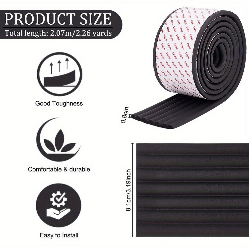 2.3 yards of soft and strong adhesive cover with comfort corners for stairs and steps, 81mm wide, designed for Black Acrylic Bunk Bed Ladder Pads.