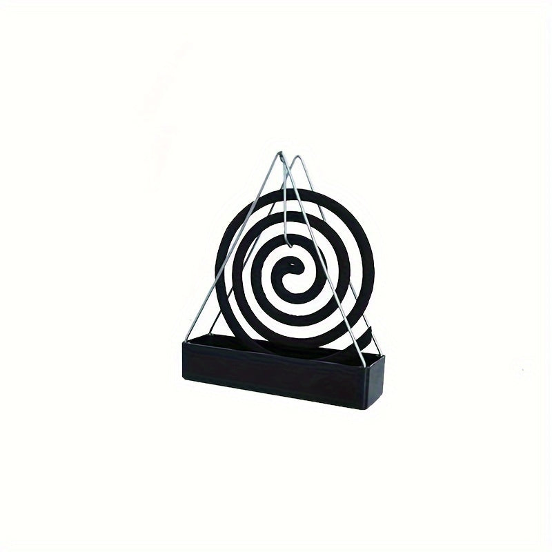 Stylish Nordic-Inspired Mosquito Coil Holder - Sleek Iron Design, Resistant to Fire and Dust, Ideal for Enhancing Home Decor