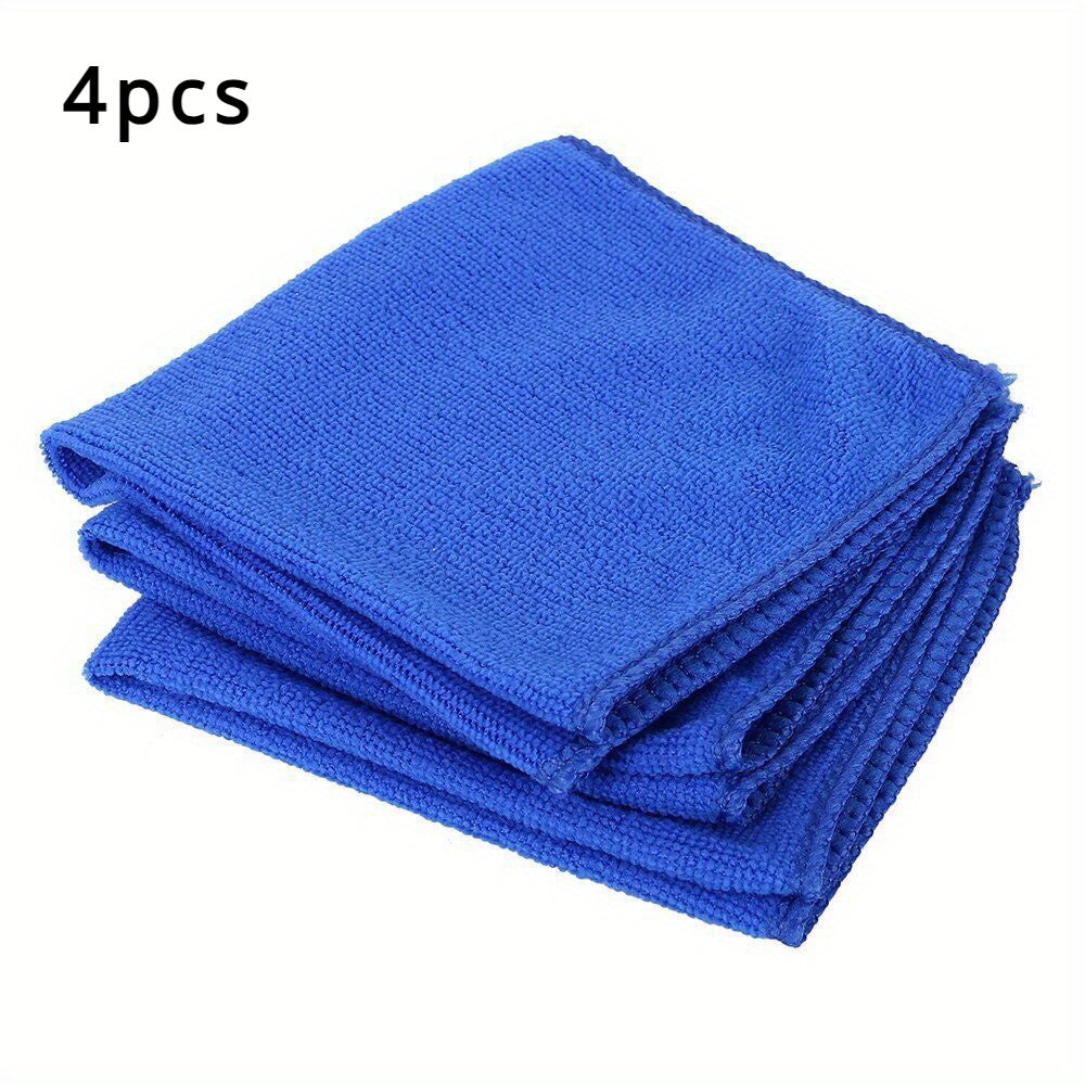 10-Pack of soft, durable microfiber cloths for home, car, eye care, lens cleaning, and auto detailing.