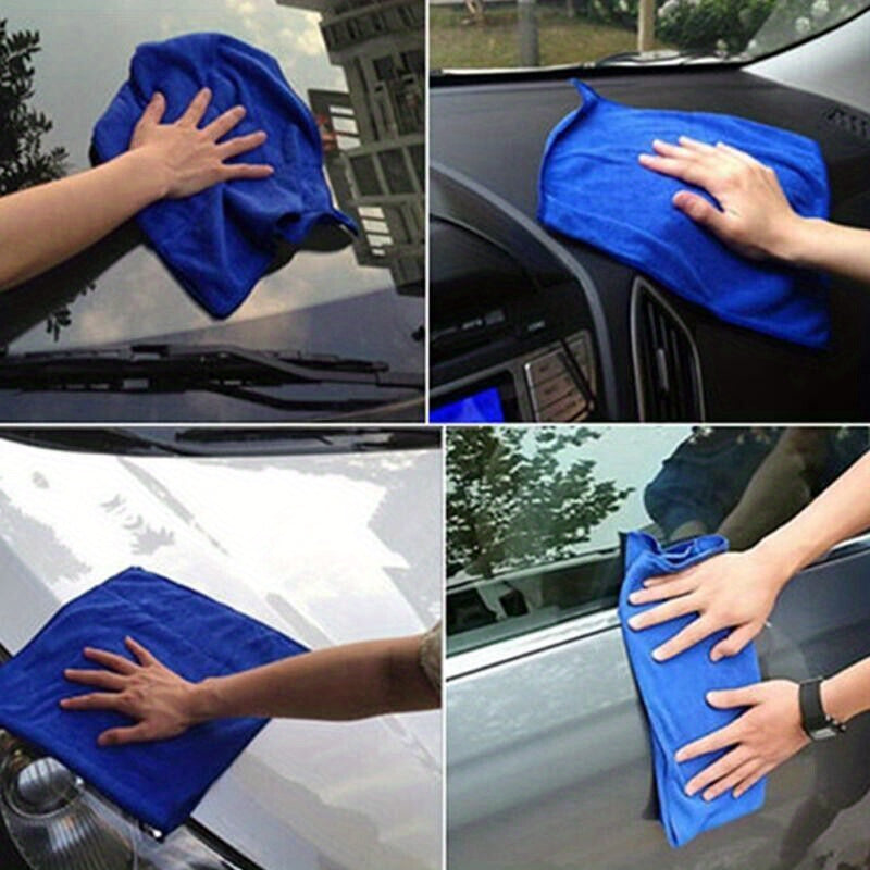 10-Pack of soft, durable microfiber cloths for home, car, eye care, lens cleaning, and auto detailing.