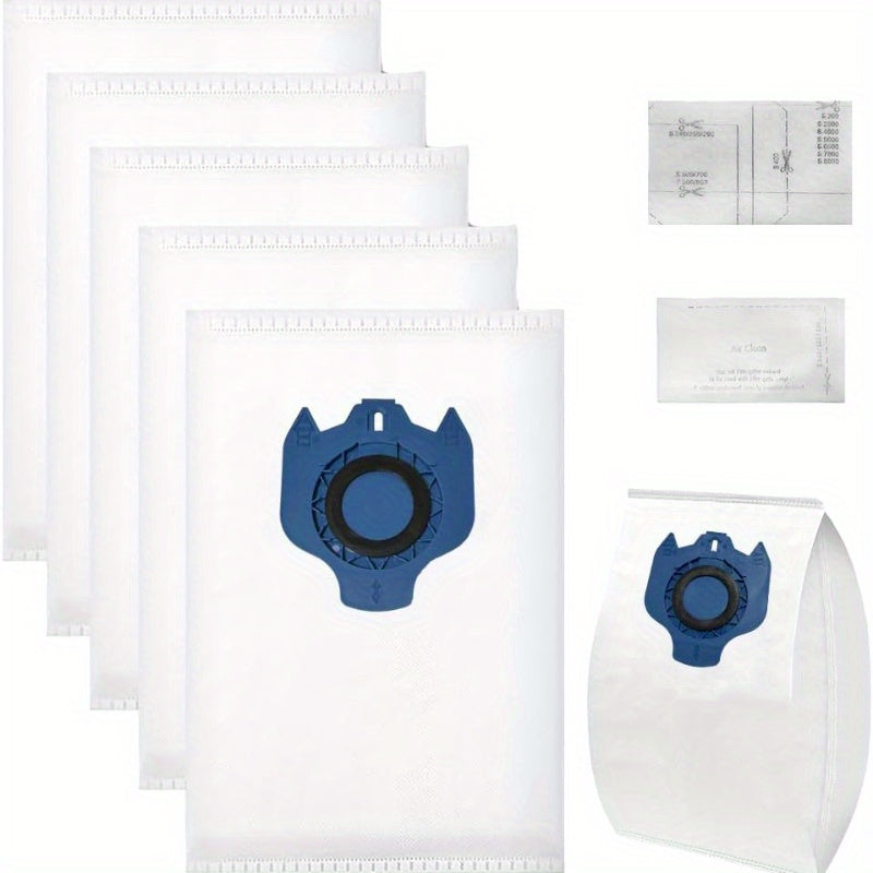 This pack includes 8 dust bags with dolcificante GN specifically designed for compatibility with Classic C1, Complete C1, Complete C2, Complete C3, S227/S240, S270/S280, S400i-S456i, S600-S658, and S800-S858 vacuum cleaner models.