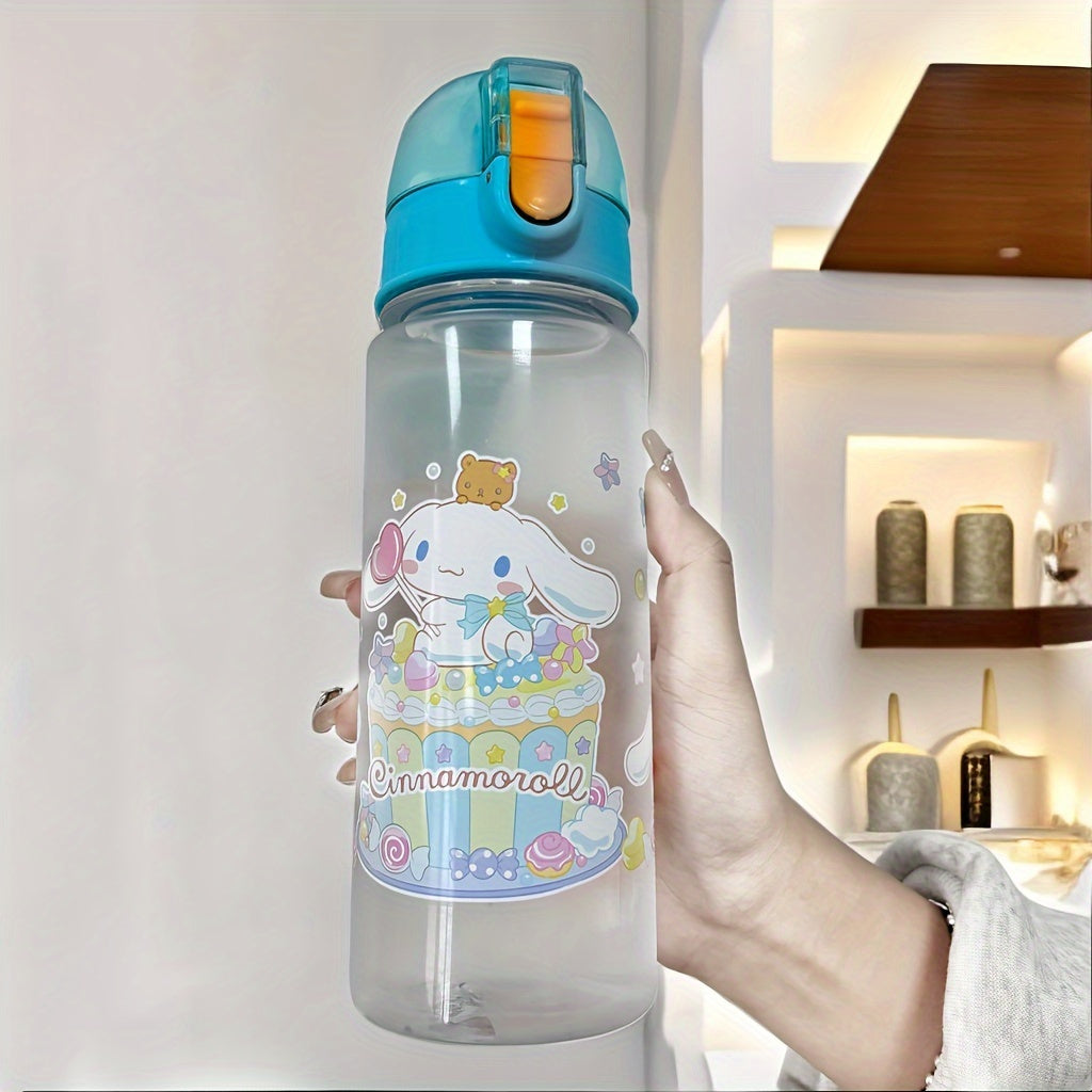 Leak-proof BPA-free Hello Kitty water bottle - ideal gift for girls, hand-wash recommended.