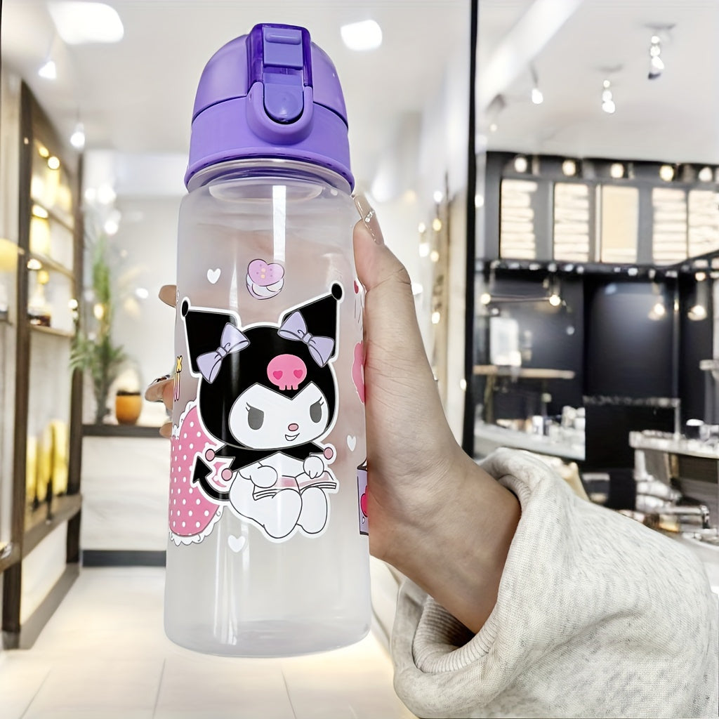 Leak-proof BPA-free Hello Kitty water bottle - ideal gift for girls, hand-wash recommended.