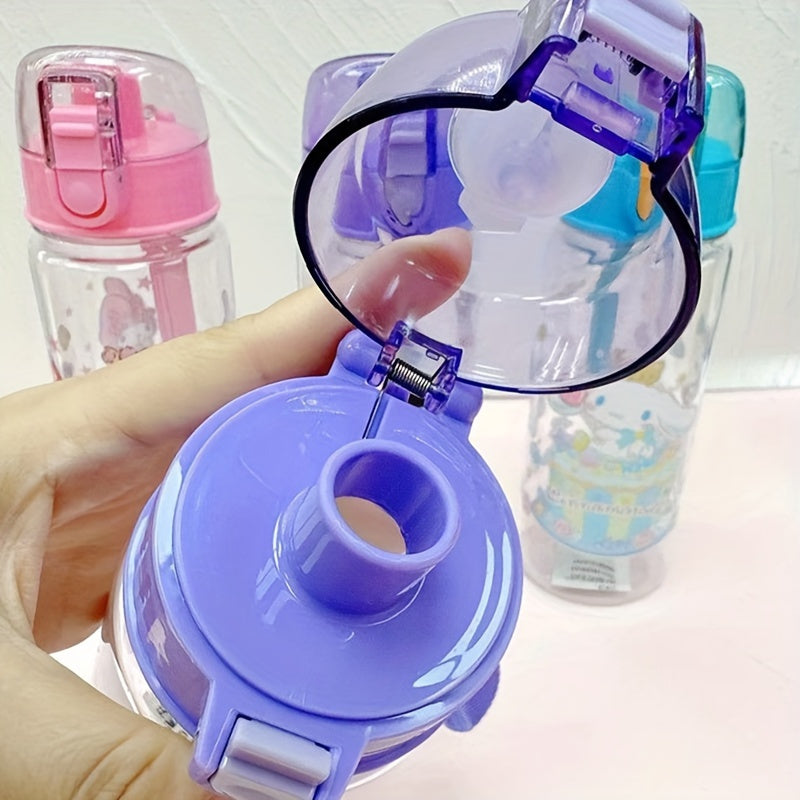 Leak-proof BPA-free Hello Kitty water bottle - ideal gift for girls, hand-wash recommended.