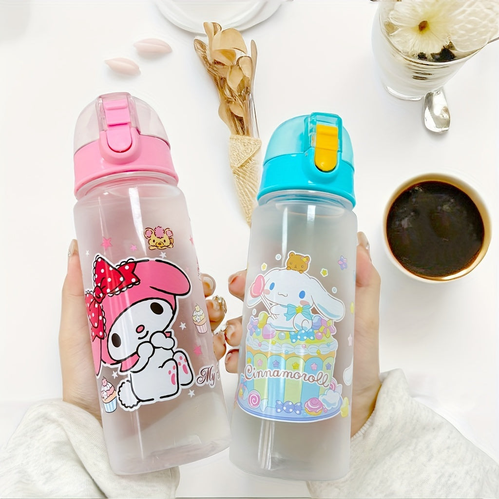 Leak-proof BPA-free Hello Kitty water bottle - ideal gift for girls, hand-wash recommended.