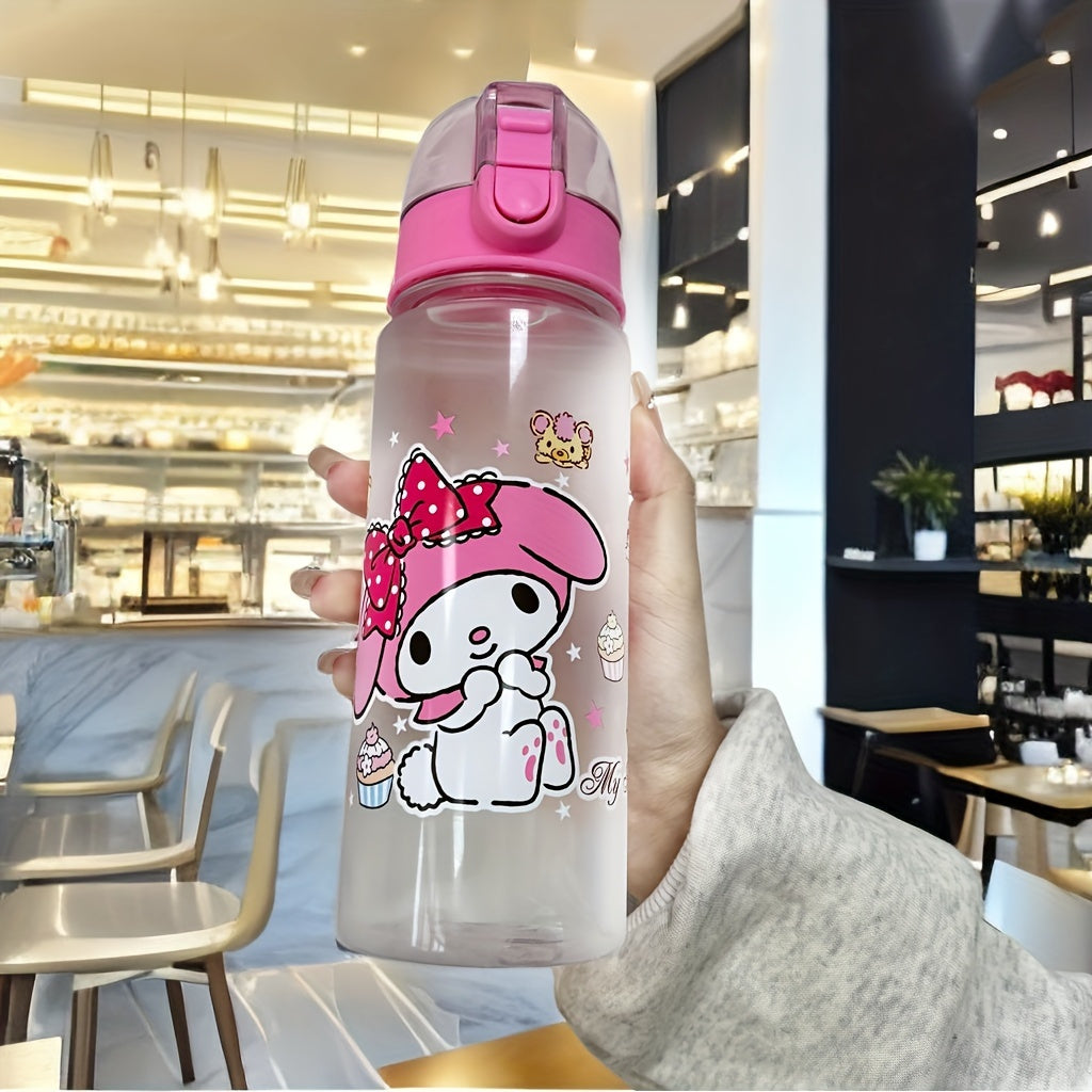 Leak-proof BPA-free Hello Kitty water bottle - ideal gift for girls, hand-wash recommended.