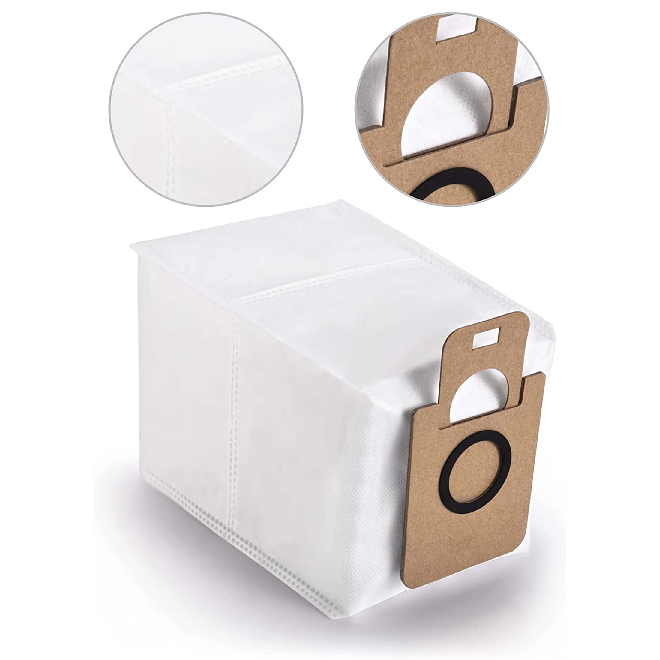 Set of 5 Dust Bags for Dreame D10 Plus/D10s Plus Robot Vacuums - Top-Quality Replacement Bags for Canister Accessories