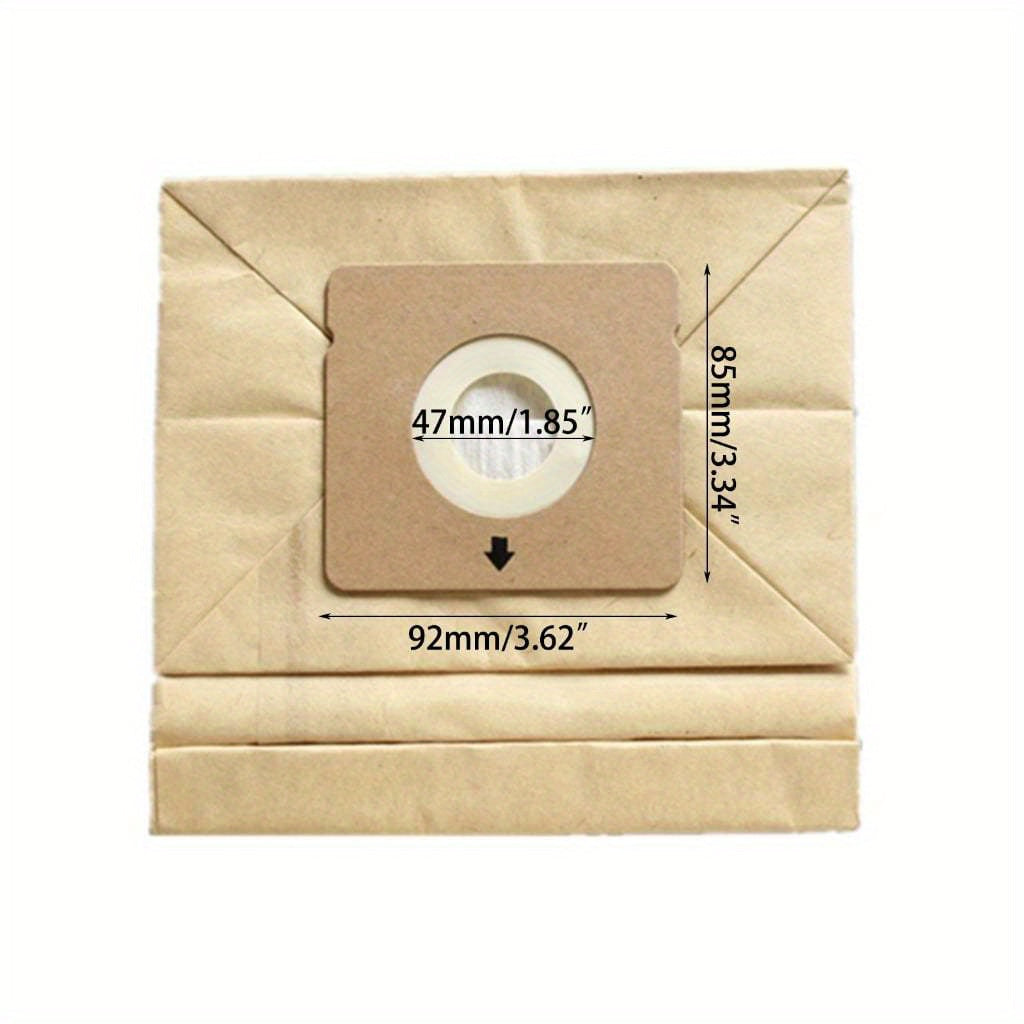 Premium 10-Pack of Dust Bags for Rowenta Vacuum Cleaners - Compatible with RO5227, ZR0039, RO1717 | Features High-Efficiency Filtration and Reusability