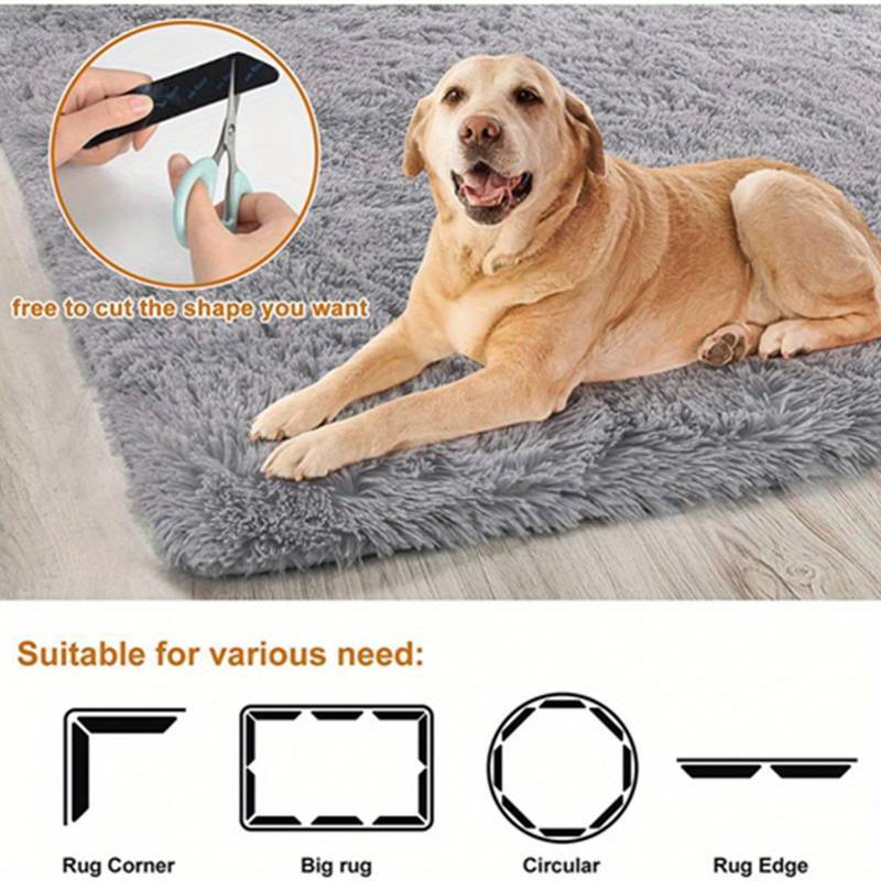 Washable Double-Sided Non-Slip Rug Tape Set of 8 - Reusable Carpet Grippers for Hardwood and Tile Floors - Secures Area Rugs Without Need for Electricity or Batteries