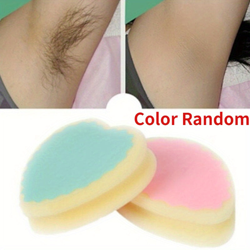 1pc RV painless hair removal and exfoliation sponge pad in random color