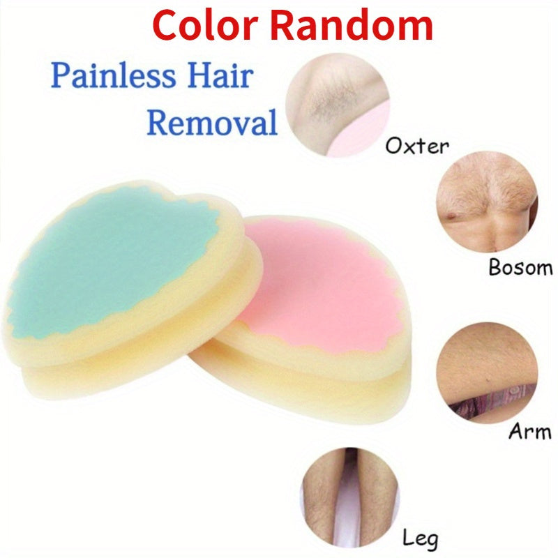 1pc RV painless hair removal and exfoliation sponge pad in random color