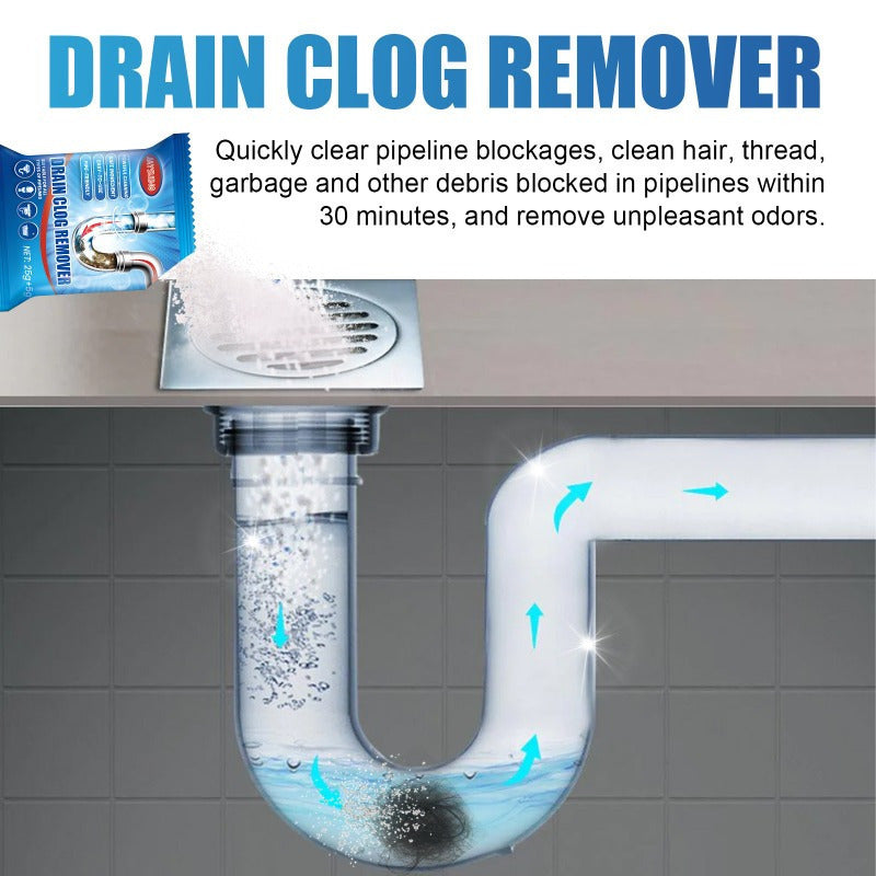 Remove blockages easily with our pipe unblocker and cleaning powders - perfect for tackling clogs in toilets, kitchens, and sewer drains.