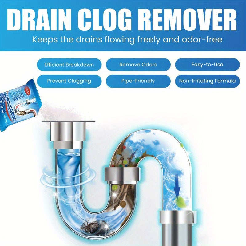 Remove blockages easily with our pipe unblocker and cleaning powders - perfect for tackling clogs in toilets, kitchens, and sewer drains.