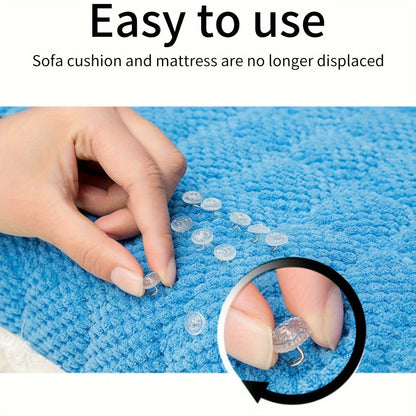 '- Set of 50 Invisible Sofa Cushion Fixers: Keep Your Bed Sheets and Home Textiles in Place with Anti-Slip Twist Nails
- Secure Hold for a Neat and Tidy Look
- Easy to Use and Conceal from Sight