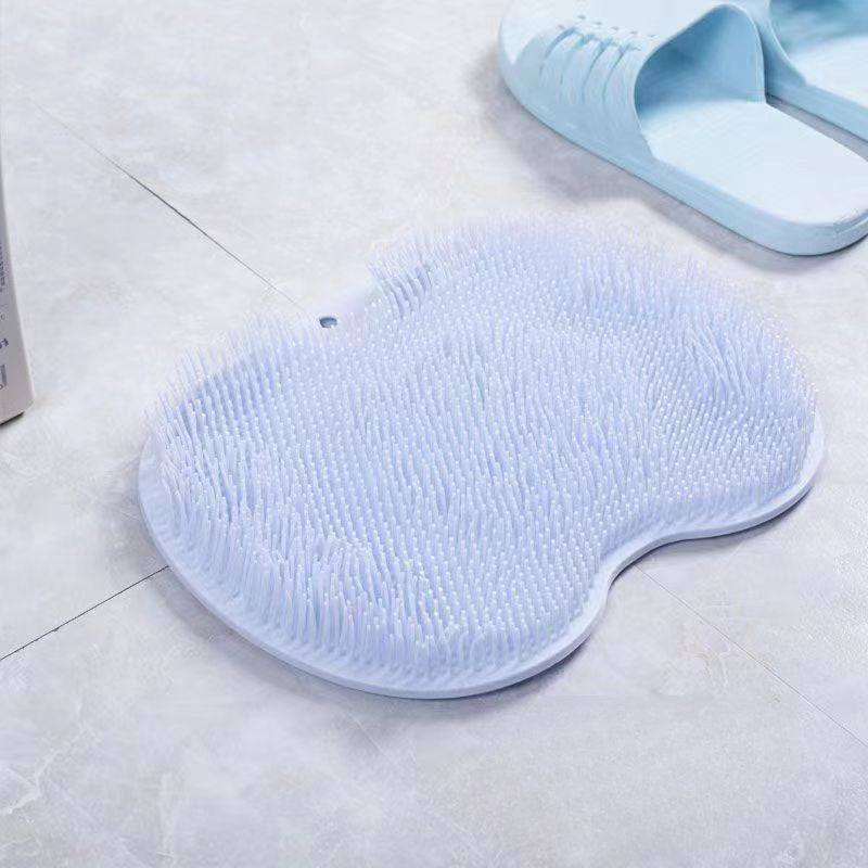 Durable Neoprene Shower Foot & Back Scrub Mat for Deep Skin Exfoliation. Versatile use as foot scrubber or washing mat, high-quality material for long-lasting use.