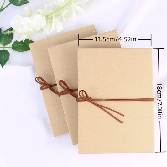 1 piece of handmade 5-inch folding DIY photo album with a hardcover, A4 size, paste type, made of kraft paper. Perfect for wedding anniversaries and scrapbooking.