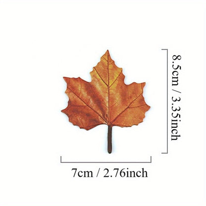 Artificial maple leaf wedding message book with 150 pieces, ideal for decoration at Thanksgiving, birthdays, and announcements. Perfect for school classrooms, family gatherings, and celebrations.