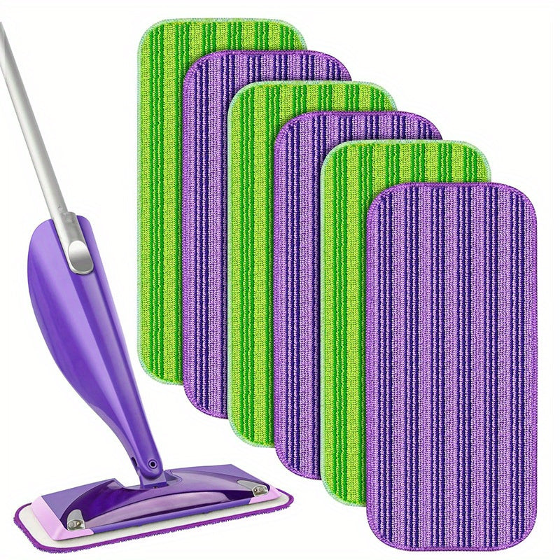 Versatile 12-Inch Microfiber Mop Pads for Home Cleaning - Ideal for Wet and Dry Surfaces