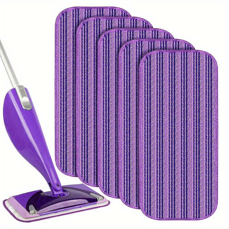 Versatile 12-Inch Microfiber Mop Pads for Home Cleaning - Ideal for Wet and Dry Surfaces