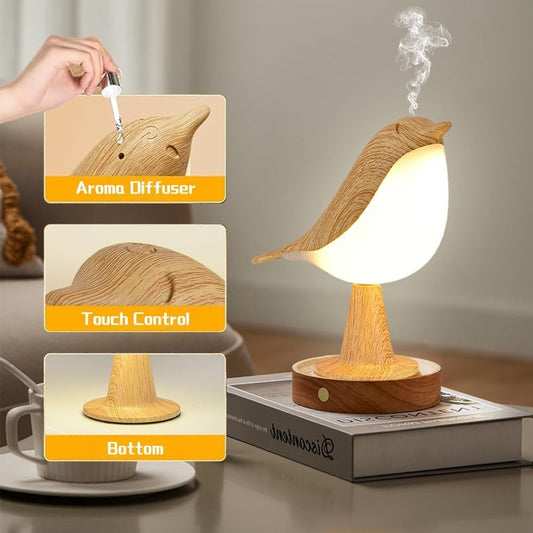 Cordless Bird Lamp with Touch Sensor and Rechargeable Battery, 3 Color Temperatures