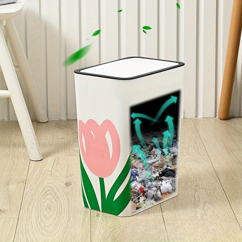 Versatile Tulip Gap Garbage Bin - Ideal for Home and Gift Giving