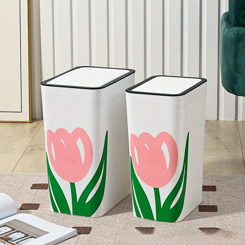 Versatile Tulip Gap Garbage Bin - Ideal for Home and Gift Giving