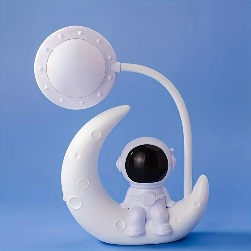 Creative Moon Astronaut Nightlight, a LED Desk Lamp for Bedroom Decor and Christmas Gift