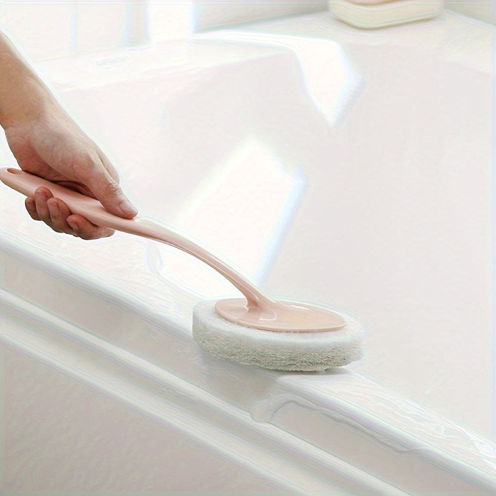 Multi-functional, Extendable Sponge Brush for Wall Mounting - Ideal for Cleaning Bathrooms, Tiles, and Kitchens