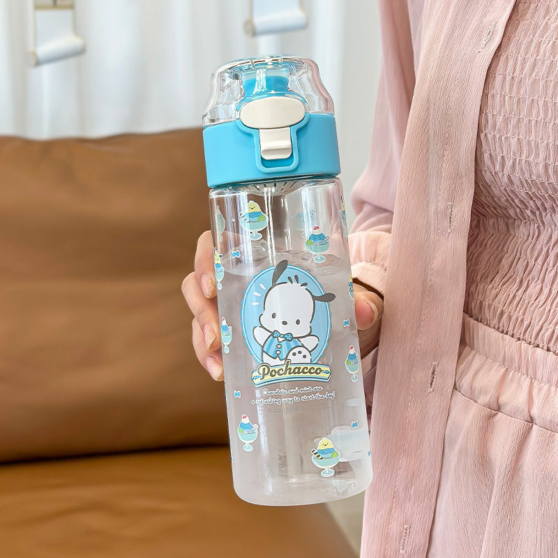 Sanrio sports water bottle featuring popular characters, ideal for outdoor activities and makes a great gift.