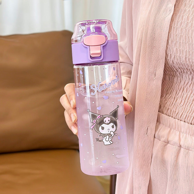 Sanrio sports water bottle featuring popular characters, ideal for outdoor activities and makes a great gift.