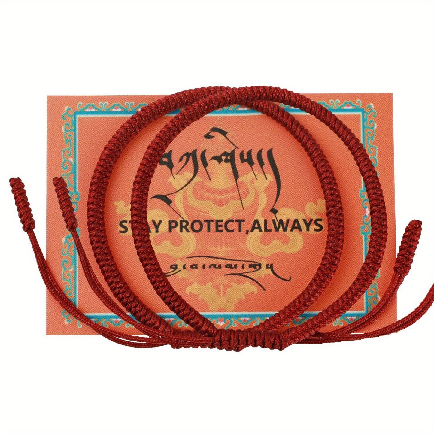 Experience spiritual protection with our handmade Tibetan Monks Dorje Knot Bracelet, featuring a powerful talisman on an adjustable red string. Perfect for both men and women, this jewelry piece promotes spiritual empowerment and makes an ideal gift for