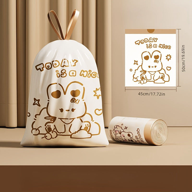 Get 3 adorable printed drawstring trash bags for your living room, office, or any other space. These multipurpose disposable garbage bags come with an automatic closure for convenience. Keep your home and office clean with these foldable waste bags