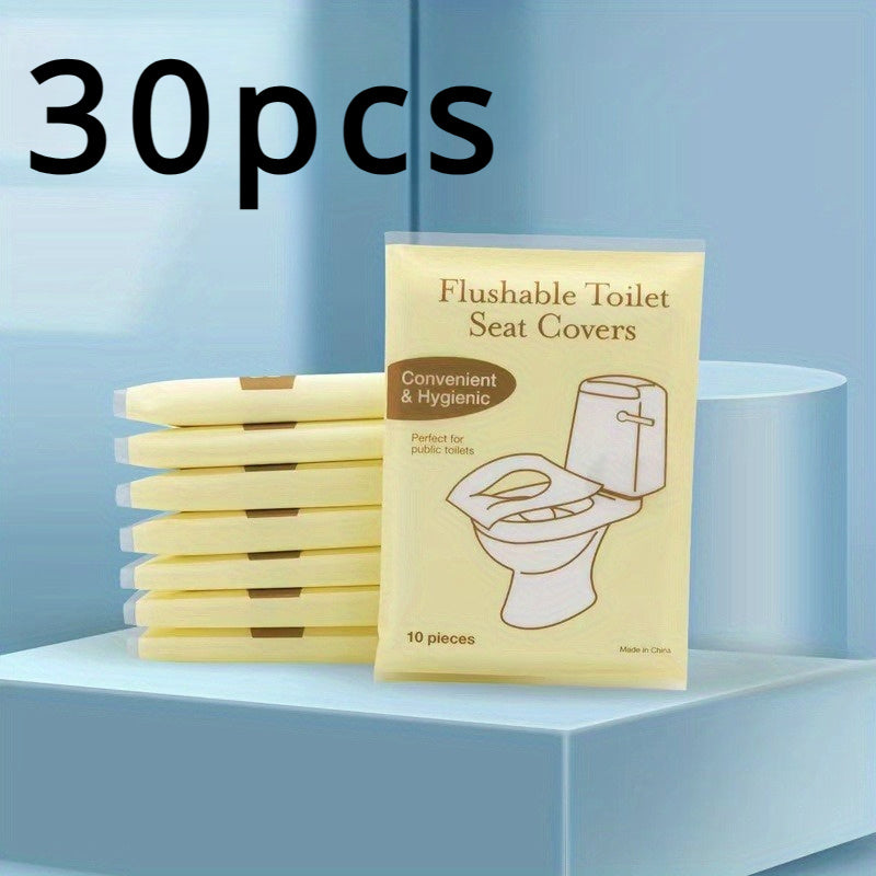 Pack of 30/50/100 Toilet Seat Covers for Adults, ideal for Public Restrooms, Airplane, Camping