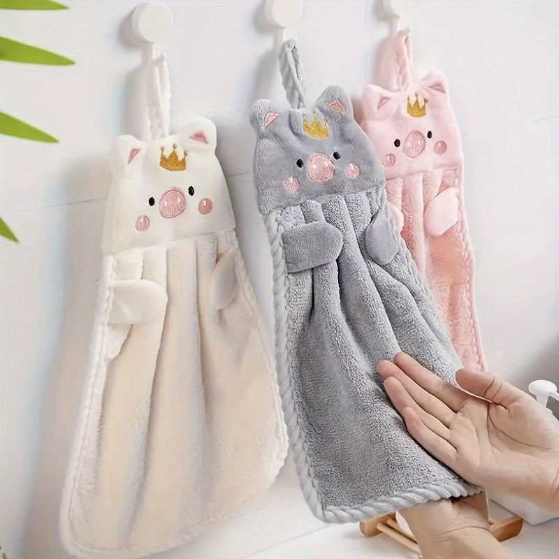 Fast-drying pig hand towels ideal for bathroom and bedroom.