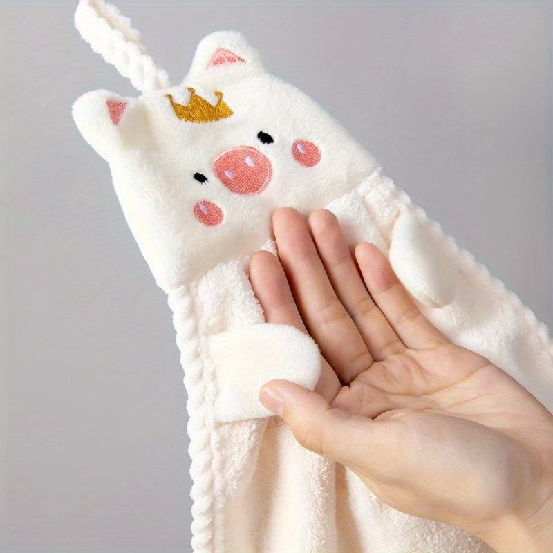 Fast-drying pig hand towels ideal for bathroom and bedroom.