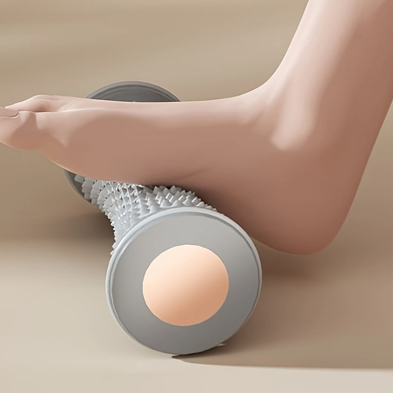 Foot massager roller for stress relief and plantar fascia relaxation, ideal for flat feet and home use for health and wellness.