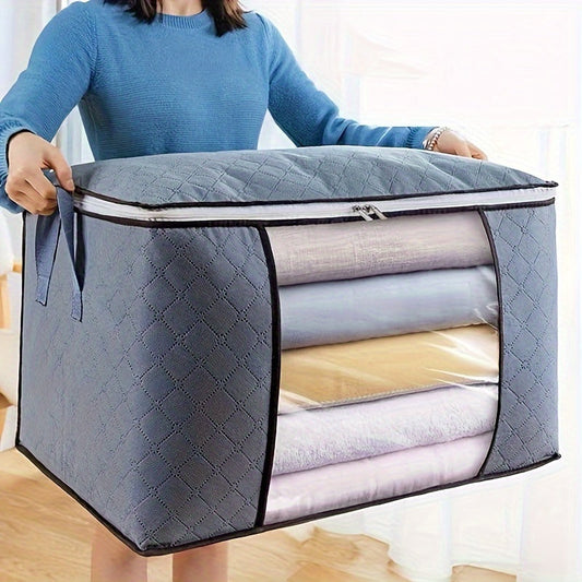 Get your hands on a Vintage Style Large Closet Storage Bag, featuring a Reinforced Handle, Clear Window, and Sturdy Zippers. This Multipurpose Square Shape is perfect for Bedroom Organization, helping you keep your space Tidy and Clutter-Free with