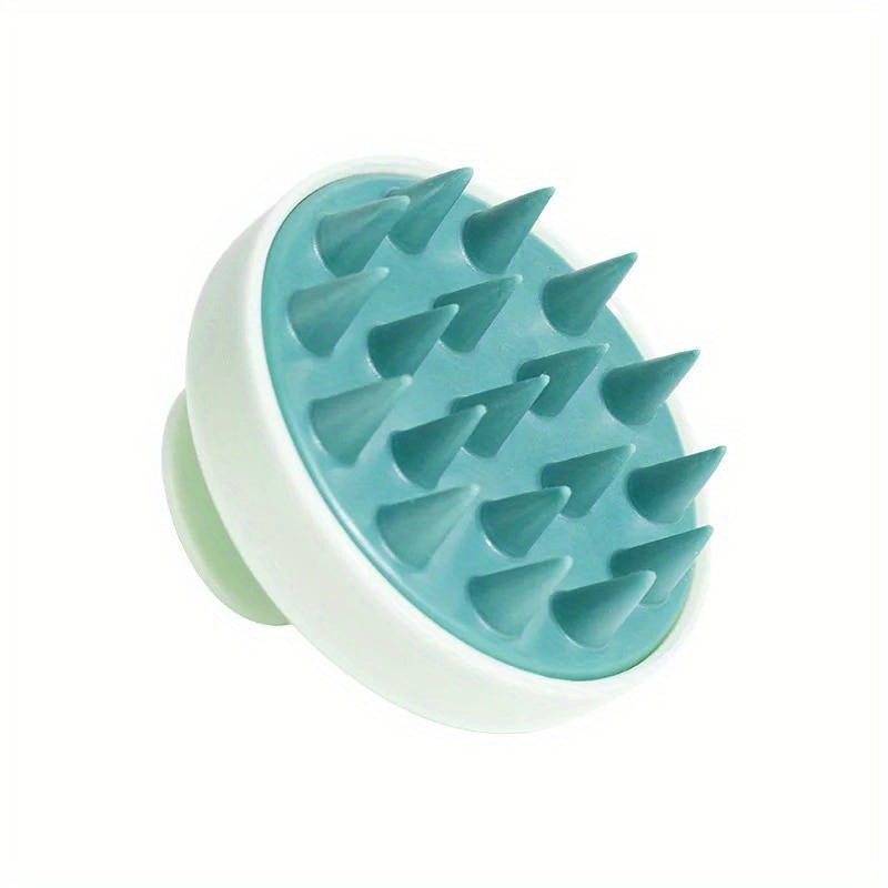 Silicone shampoo brush: Scalp and body massager, hair washing comb, shower and bath brush. No battery or fragrance.