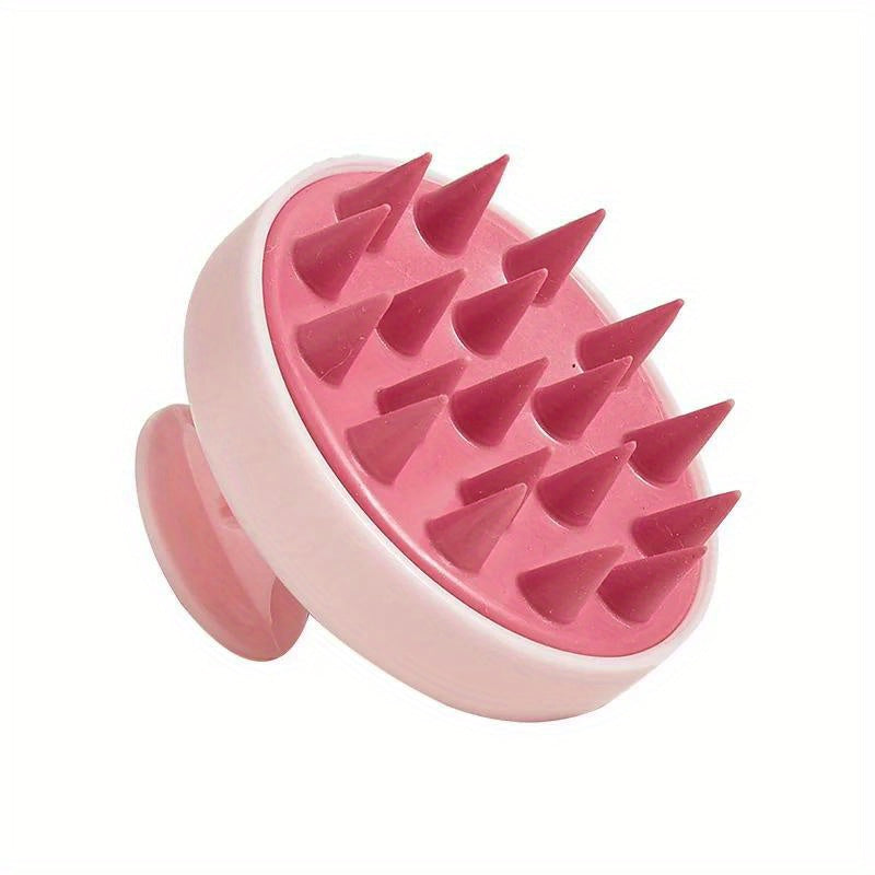 Silicone shampoo brush: Scalp and body massager, hair washing comb, shower and bath brush. No battery or fragrance.