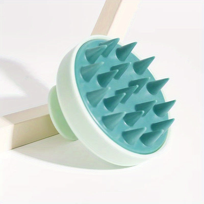 Silicone shampoo brush: Scalp and body massager, hair washing comb, shower and bath brush. No battery or fragrance.