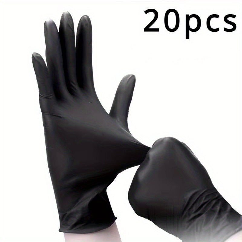 10/20/30 Black Nitrile Gloves for various uses.