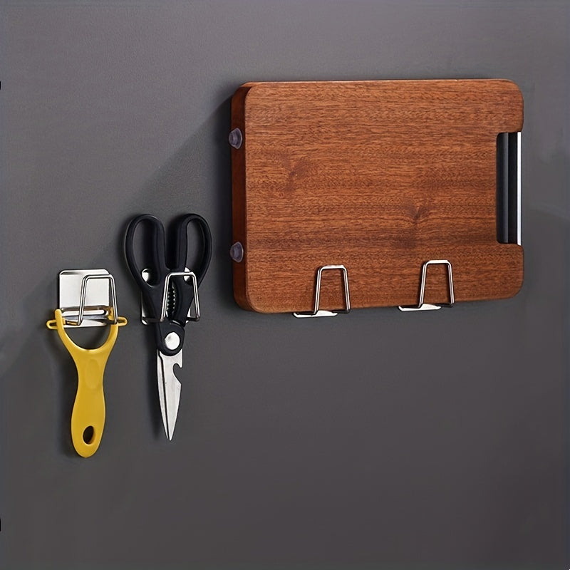 Stainless Steel Sink Storage Rack - Simple Installation, Drill-Free, Ideal for Kitchen and Bathroom Wall Sponge Storage