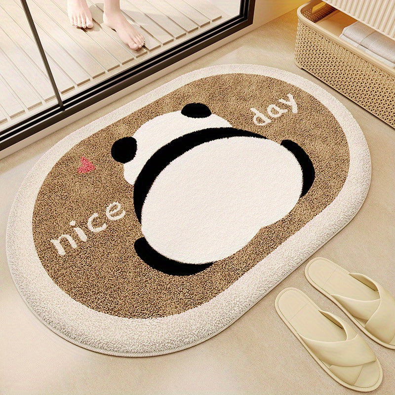 Add a touch of festivity to your bathroom with our adorable Cartoon Panda Bathroom Mat! This soft, absorbent, and hand-washable mat is the perfect addition to your home decor.