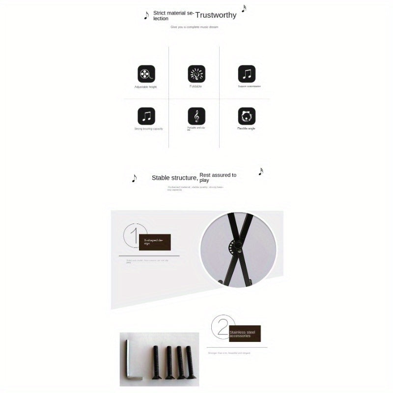 X-shaped piano stand for electronic piano. Easy disassembly and assembly. Adjustable height.